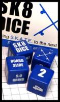 Dice : Dice - Game Dice - Sk8 Dice Blue - JA Collection Mar 2024